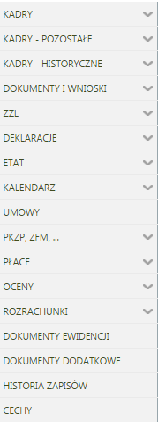 Kartoteka pracownika Miejscem przenikania się zgromadzonych w programie danych kadrowych oraz informacji o zrealizowanych wypłatach jest pracownik (zleceniobiorca).