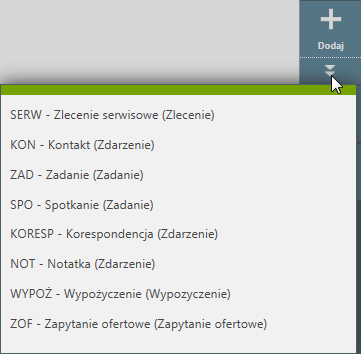 Dokumenty i wnioski / Zadania W wersji platynowej przy wykupionej licencji enova 365 Pulpit Kierownika, Pulpit Pracownika zostało obsłużone powiązanie pracownika z zadaniami CRM.