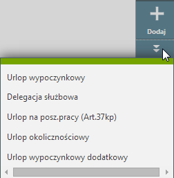 Dokumenty i wnioski / Wnioski o urlopy, delegacje Zakładka dedykowania jest dla Użytkowników, którzy mają wykupiony dostęp do dodatkowej aplikacji enova 365 Pulpit Kierownika, Pulpit Pracownika,