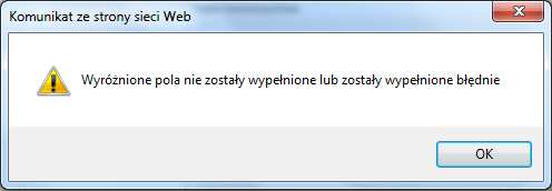 Rys. 45. Formularz wprowadzania danych o adresacie. Po wprowadzeniu wszystkich wymaganych pól, operację zatwierdzamy przyciskiem.