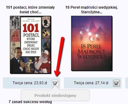 4. Zakupy 4.1. Dodawanie do koszyka Dodawanie do koszyka jest możliwe na każdej stronie, zawierającej listę towarów bądź kartę produktu.