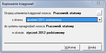 13 8 Podręcznik użytkownika Symfonia Kadry i Płace gotowaniu systemu schematy księgowań będą się pojawiać automatycznie po utworzeniu nowego okresu płacowego.