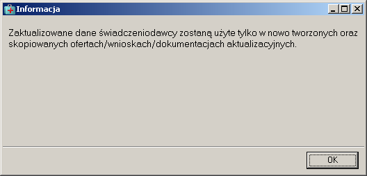 Po uzupełnieniu powyższych informacji należy użyć przycisku OK. w celu wprowadzenia certyfikatu.