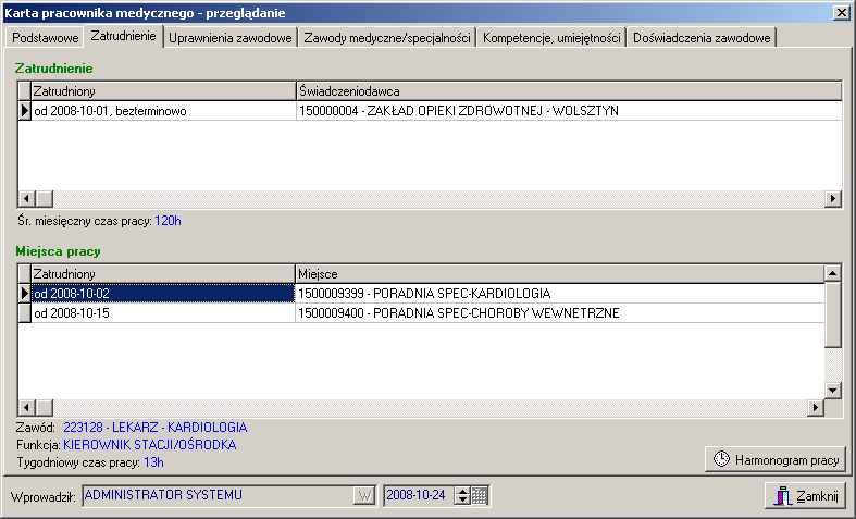 Imię, PESEL, Informacje o wykształceniu Rysunek 69 Zakładka Podstawowe 2.