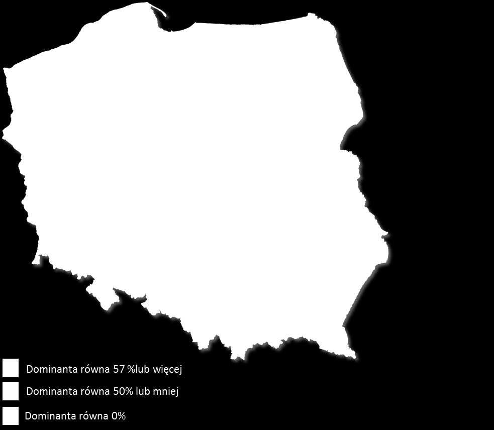 Strona 29 województwami, nie ma grup czy regionów znacząco odmiennych.