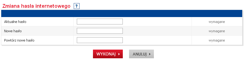 2. USTAWIENIA 2.1. DANE KONTEKSTU Serwis ipko biznes pozwala na pracę w kontekstach, po odpowiedniej konfiguracji w ramach firm.