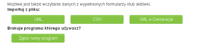 Po wczytaniu danych należy wybrać osoby do eksportu lub użyć przycisku do zaznaczenia.