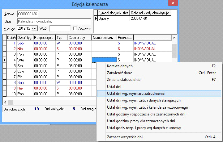 34 W przypadku kalendarzy grupowych i indywidualnych należy zwracać