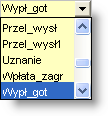 4 Sposób pracy z programem 3 Finanse 168 strona Przychód PLN: pole uzupełnianie automatycznie przez system na podstawie danych wprowadzonych w polach Przychód i Kurs* Rozchód PLN: pole uzupełnianie