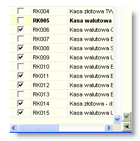 4 Sposób pracy z programem 4 Dokumenty 242 strona Wyszukiwanie dokumentów księgowych ułatwia możliwość sprecyzowania cech tych dokumentów Rejestry księgowe: pole służy do wybrania rejestrów