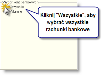 Sposób pracy z programem 4 Zestaw ienia 6 strona Należy wprowadzić symbol waluty w polu Waluta Brak informacji o wyborze waluty spowoduje wyświetlenie przelewów zrealizowanych w dowolnej walucie