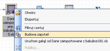 W kolejnym kroku utwórz kolumnę wyliczaną o nazwie PoraRoku, która zawierać będzie informację o porze roku, w jakiej prowadzono pomiary. Tabela 1.