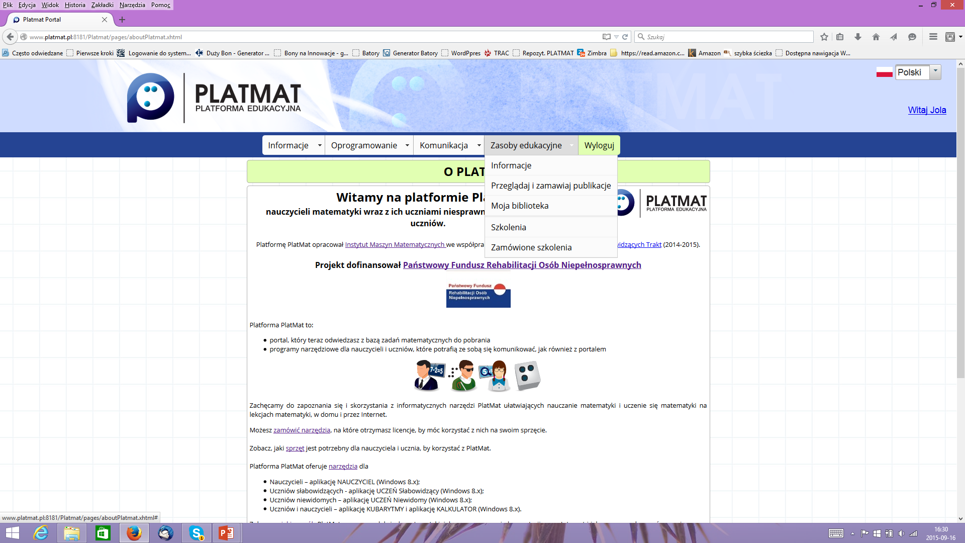 Portal: www.platmat.