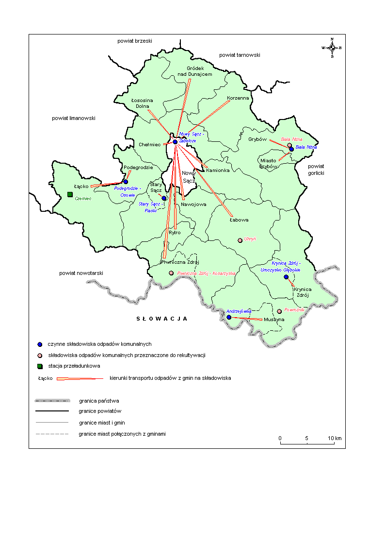 Rysunek 2 Składowiska odpadów