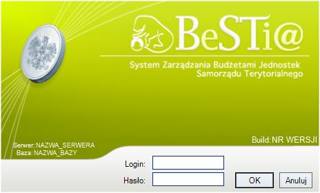 Po kliknięciu na Tak program przygotuje bazę danych pod kątem pracy z programem. Rysunek 24. Okno komunikatu Po zainicjowaniu nowej bazy zostanie wyświetlony ekran logowania (rys. 20).