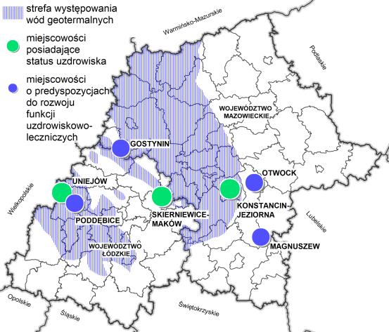 Makroregion cechuje ponadto dobrze rozwinięta branża produkcji sprzętu medycznego i aparatury pomiarowej oraz pokrewna branża produktów optycznych.