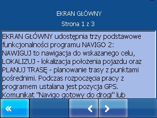 wprzód i wstecz. Na każdym ekranie pomocy wyświetlana jest liczba ekranów pomocy związanych z bieżącym tematem.