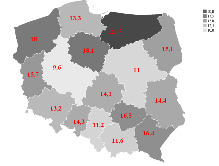 1.2. Bezrobocie w województwie wielkopolskim Liczba osób bezrobotnych zarejestrowanych w wielkopolskich powiatowych urzędach pracy w grudniu 2013 roku wyniosła 144 832 osoby i w porównaniu do