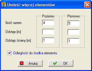 artykuł, itp. Klikając 'OK' zatwierdzamy ostatecznie wybór, co spowoduje, iż na kursorze będziemy mieli zaczepione 16 lamp o ustalonych w określonej skali odległościach względem siebie.