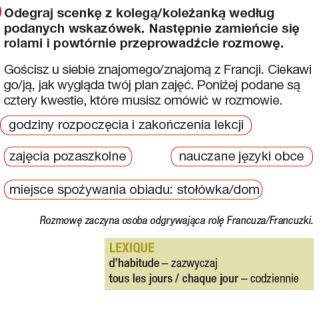 Ostatnim etapem nauczania interakcji ustnej jest zachęcenie uczniów do samodzielnych interakcji w języku francuskim.