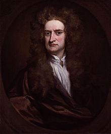 Sir Isaac Newton (ur. 1643, zm.