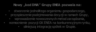 Ład korporacyjny - wdrożono wynikający ze strategii korporacyjnej efektywny model zarządzania GK ENEA Zgodnie z harmonogramem prac wdrożeniowych nowego ładu korporacyjnego, wynikającym z Planu