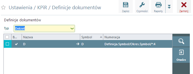 Konfiguracja KPIR Przed rozpoczęciem pracy z modułem KPIR należy ustawić odpowiednio parametry konfiguracyjne.