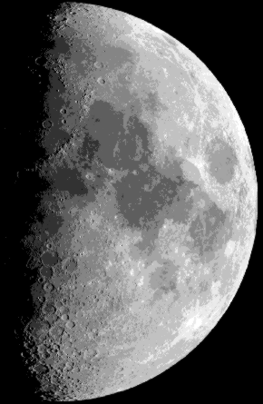 Mimośród orbity Księżyca Perygeum Apogeum R1 R2 Księżyc okresowo zbliża się i oddala od Ziemi Z tego