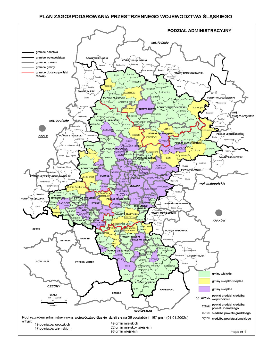 Lkalna Strategia Rzwju na lata 2008 2015 Lkalna Grupa Działania Bractw Kuźnic Mapa LGD na tle wj.