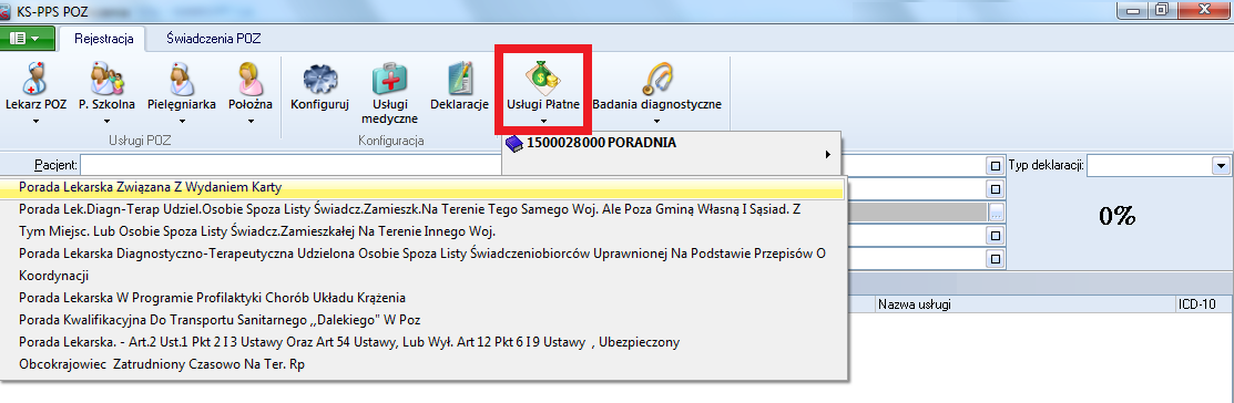 W przypadku niedokonania wyboru, w raporcie zostanie uwzględnione jako 101200008 Glukoza. 3.15.