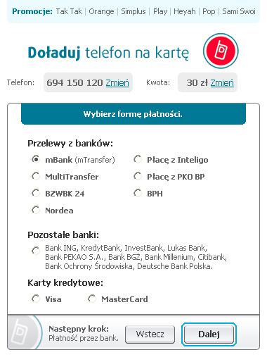 3. Systemy doładowań telefonów na kartę