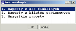 2.1.4 Rozliczenia Kierowcy Wydruk przedstawiający rozliczenia kierowcy / kierowców w wybranym okresie wybór okresu (data od-do)