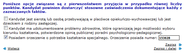 Etapy prac na listach chętnych do oddziałów kandydat oznaczany jest jako osoba, której zgłoszenie zostało zaakceptowane Poprawianie zgłoszenia Jeżeli wykryto niezgodność danych prezentowanych na