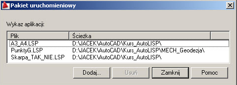 Aplikacje i procedury języka AutoLISP mogą współdziałać z programem AutoCAD na wiele sposobów.