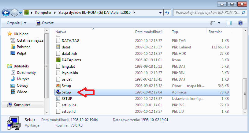 6. INSTALACJA KATALOGU ROŚLIN Bruns DATAplants W komplecie z programem CAD V6 dołączony jest również katalog roślin niemieckiej szkółki Bruns w najnowszej wersji.