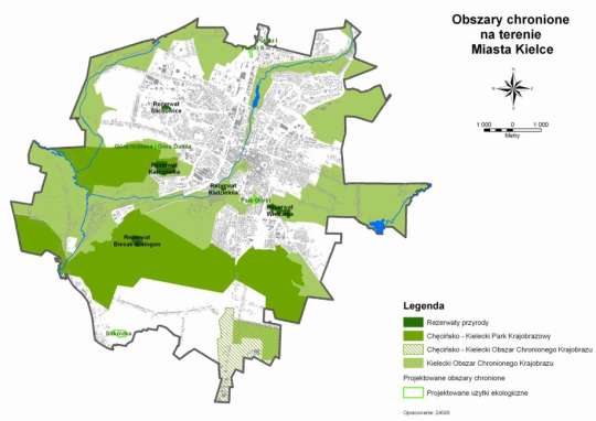 Tereny chronione, a stopa bezrobocia Lp. Miasto % t. ch. Stopa bezrobocia 1 Kielce 71.