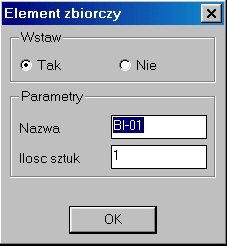 100 AutoCAD. Konstrukcje Budowlane Po zaznaczeniu opcji PODCIAG (SLUP z boku, SLUP od czola) uaktywnia się grupa opcji doboru połączenia belki.