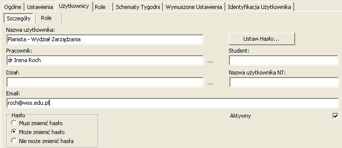 Teraz dodaj normalne konto, którego chcesz używać podczas codziennego użytkowania programu: Na stronie Użytkownicy kliknij przycisk Dodaj ( + ), Wprowadź Nazwę użytkownika i hasło dla nowego konta,