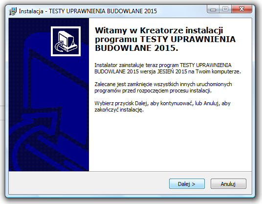 1. INSTALACJA PROGRAMU Wymagania jakie muszą zostać spełnione potrzebne do prawidłowego działania programu: a) System operacyjny