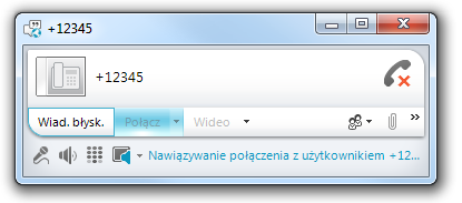 Odbieranie rozmowy Połączenia przychodzące mogą być odbierane w następujący sposób: Jeśli posiadasz urządzenie współpracujące z systemem Lync, to połączenie może być odebrane przy jego pomocy (np.