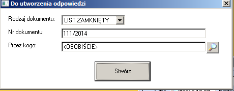 W korespondencji wychodzącej utworzone zostanie