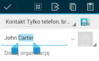 Ustawienia wpisywania dotykowego Wybierz ustawienia wprowadzania dotykowego, naciskając przycisk Menu> Ustawienia> Język i klawiatura z ekranu głównego.