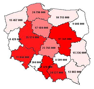 W porównaniu z 2009 r. liczba podatników, przekazujących 1% na opp wzrosła w 2010 r. o 17,52%. W 2010 r.