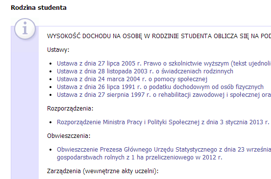 Ekran 1 skład rodziny na tym ekranie wskazuje się członków rodziny wchodzących w skład gospodarstwa domowego wnioskodawcy w infoboksie podano