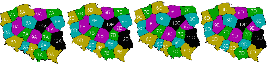 Polski plan dla sieci DVB-T w zakresie VHF (174-230 MHz) W 2006 r.