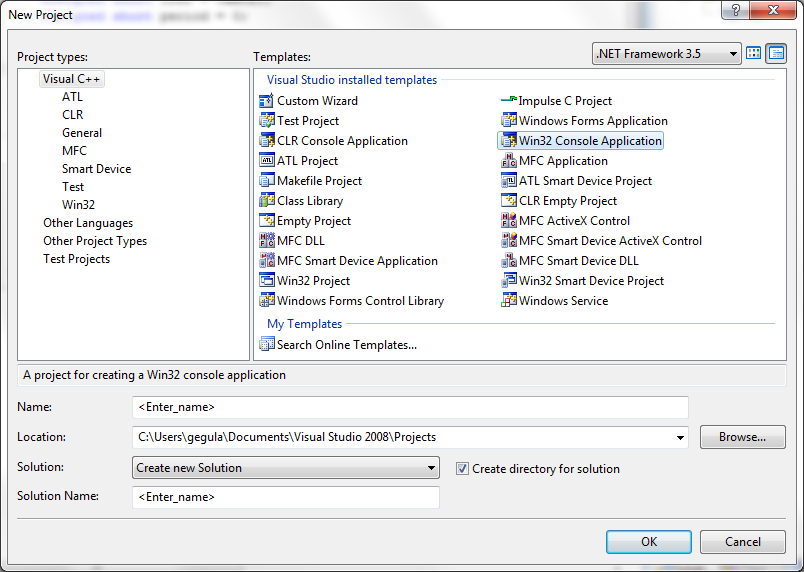Projekt software owy wybrać typ projektu Project types: