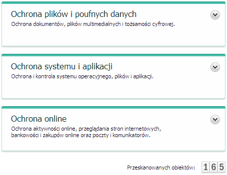 W prawej część okna wyświetlane są informacje o funkcji aplikacji wybranej w lewej części okna oraz możliwe jest tu konfigurowanie jej ustawień, wybór narzędzi pozwalających na wykonywanie zadania