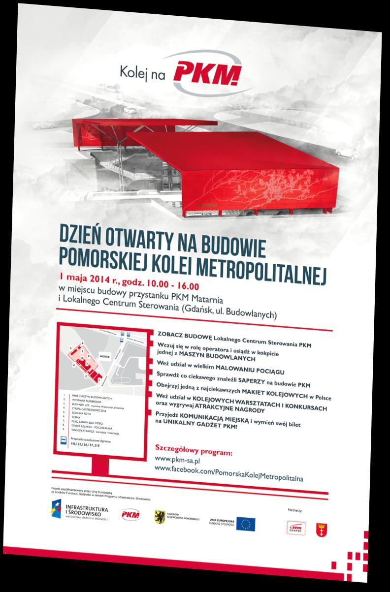 DNI OTWARTE NA BUDOWIE PKM Ponad 8,5 tys. uczestników Dni Otwartych na budowie PKM (1.05, 6.09. i 13.09.2014 r.