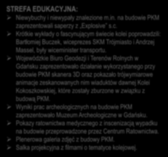 Krótkie wykłady o fascynującym świecie kolei poprowadzili: Bartłomiej Buczek, wiceprezes SKM Trójmiasto i Andrzej Massel, były wiceminister transportu.