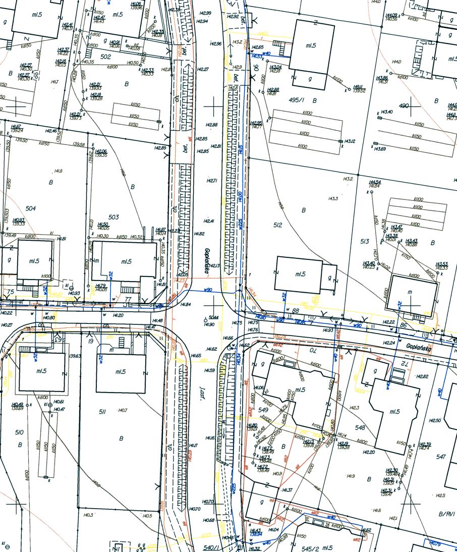 Mapa zasadnicza SIT SIP (GIS) Mapa